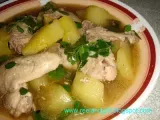 Recipe Tinola or tinolang manok (chicken stewed with ginger & green papaya)